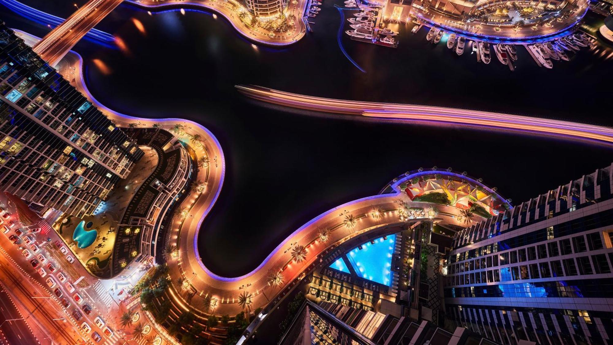 InterContinental Dubai Marina, an IHG Hotel Esterno foto Aerial view of the Dubai Marina
