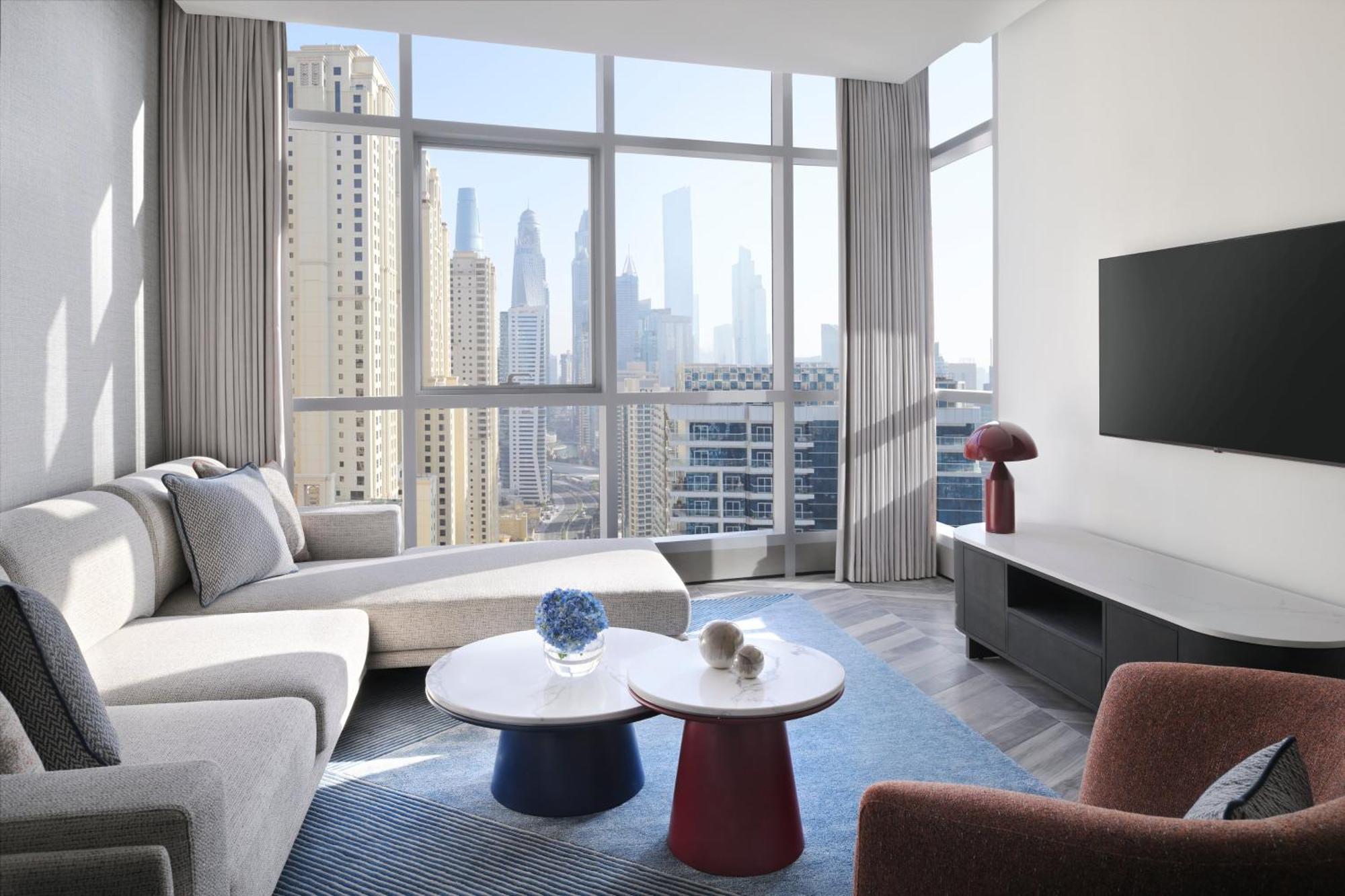 InterContinental Dubai Marina, an IHG Hotel Esterno foto A living room at the hotel